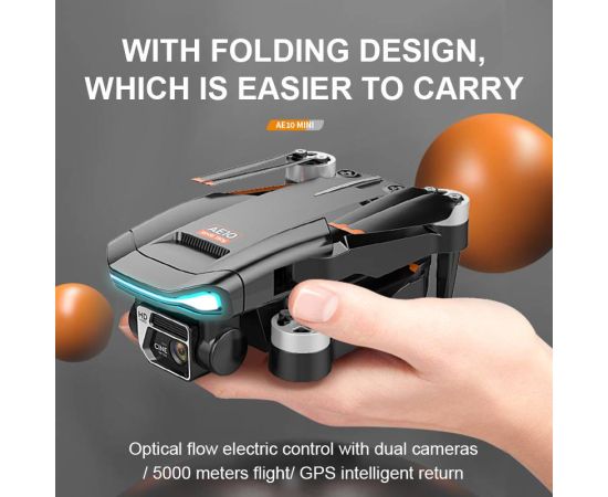 Drones 2023 AE10 Mini 8K HD Dual Lens With Optical Flow Obstacle Avoidance Photography Profesional Helicopter RC Plane Toys