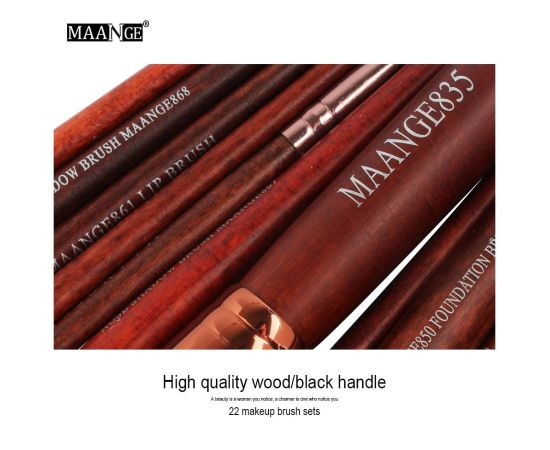 MAANGE Pro 22Pcs Makeup Brushes Set Comestic Powder Foundation Blush Eye Shadow Eyeliner Lip Beauty Make Up Brush Tool Maquiagem