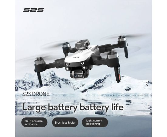 New S2S Mini Drone 4k Profesional 8K HD Camera Obstacle Avoidance Aerial Photography Brushless Foldable Quadcopter Flying 25Min