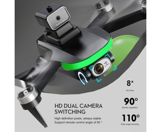 New S5S Mini Drone 4k Profesional 8K HD Camera Obstacle Avoidance Aerial Photography Brushless Foldable Quadcopter 1.2km