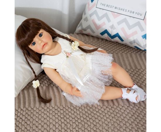 KEIUMI Full Silicone Body Reborn Baby Doll Lifelike Waterproof Princess Sue-sue Bebe Dolls Toy For Girls Birthday Gift