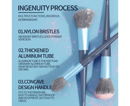 MAANGE 10/18 Pcs Makeup Brushes Eye Shadow Foundation Blush Blending Beauty Make Up Tools Makeup Brushes Set Maquiagem