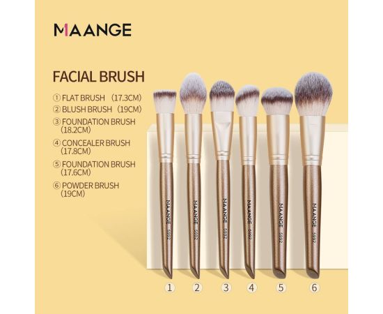MAANGE Professional 11/18pcs Makeup Brushes Set Powder Foundation Eye Shadow Blush Blending Makeup Artist Tools Beauty Brushes