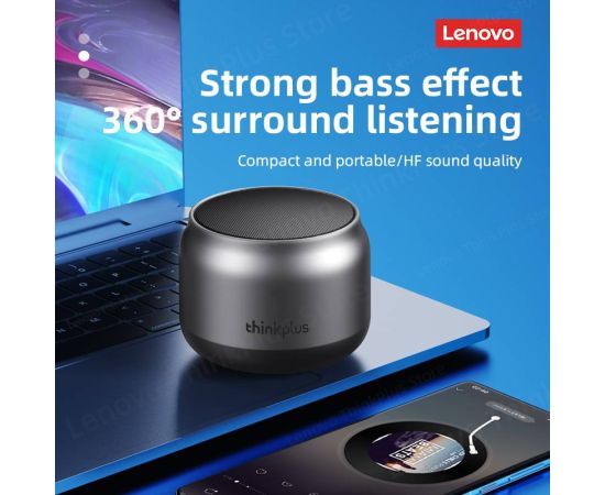 100% Original Lenovo K30 Portable Hifi Bluetooth Wireless Speaker Waterproof USB Outdoor Loudspeaker Music Surround Bass Box Mic