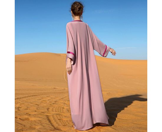 Luxury Women Dubai Abaya Sets Muslim Islamic Open Kimono Sleeve Cardigan Robe Inner Sleeveless Dress Belted Kaftan Gown S-XL