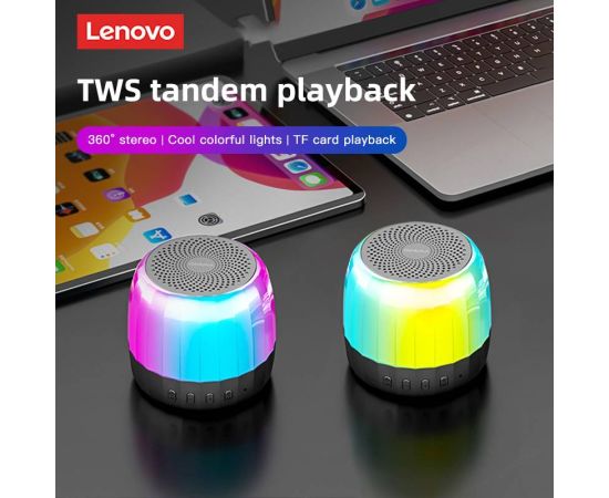 Original Lenovo K3 plus Bluetooth 5.2 speaker subwoofer portable player RGB light speaker waterproof USB Outdoor Speaker
