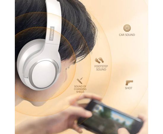 Original Lenovo TH40 Stereo Wireless Bluetooth Earphones Sports Headphones HIFI Sound Quality Smart Noise Cancelling With Mic