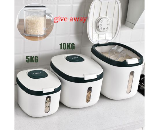 5KG Collection Nano-barrel Insect-proof and Moisture-proof Food Sealed Tank Kitchen Household Storage Pet Dog Food Barrel