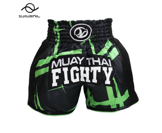 Muay Thai Shorts Men Kids Boxing Shorts Women Embroidery Satin Kickboxing Pants MMA Shorts Sanda Grappling Fight Training Wear
