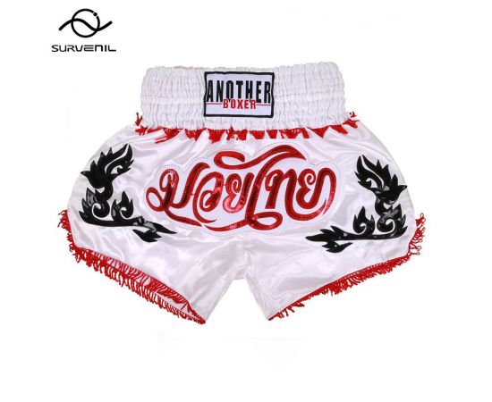 Muay Thai Shorts Top Quality Fight Kickboxing MMA Pants Men Womens Kids Embroidery Sanda Martial Arts Boxing Training Equipment