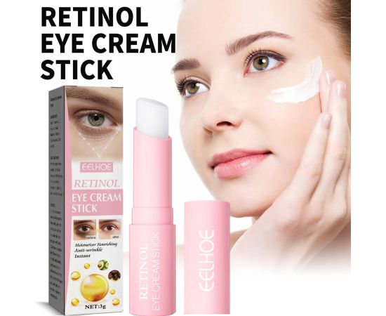 Retinol Eye Cream Stick Moisturizing Anti-aging Firming Eye Cream Moisturizing Firming Dilutes Dark Circles Brightens Eye Area