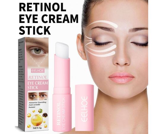 Retinol Eye Cream Stick Moisturizing Anti-aging Firming Eye Cream Moisturizing Firming Dilutes Dark Circles Brightens Eye Area